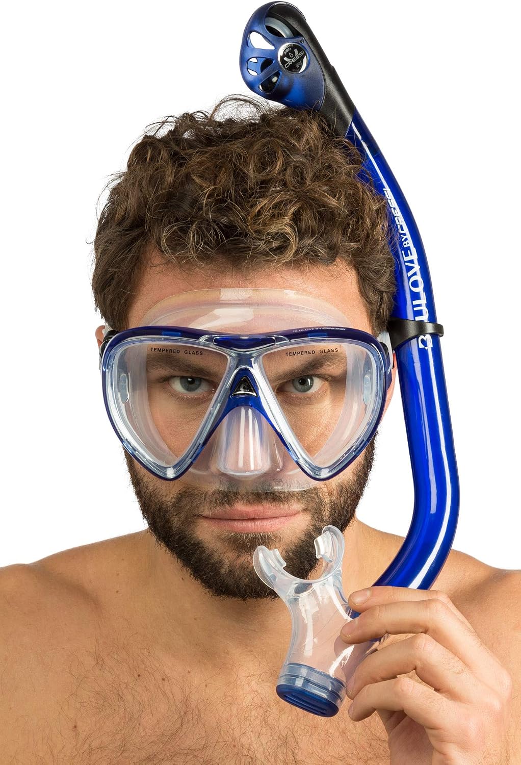 Cressi Adult Snorkeling Kit, Mask & Dry Snorkel - Quality Equipment for Discovering The Underwater World - Ocean Combo: Designed in Italy - Image 8
